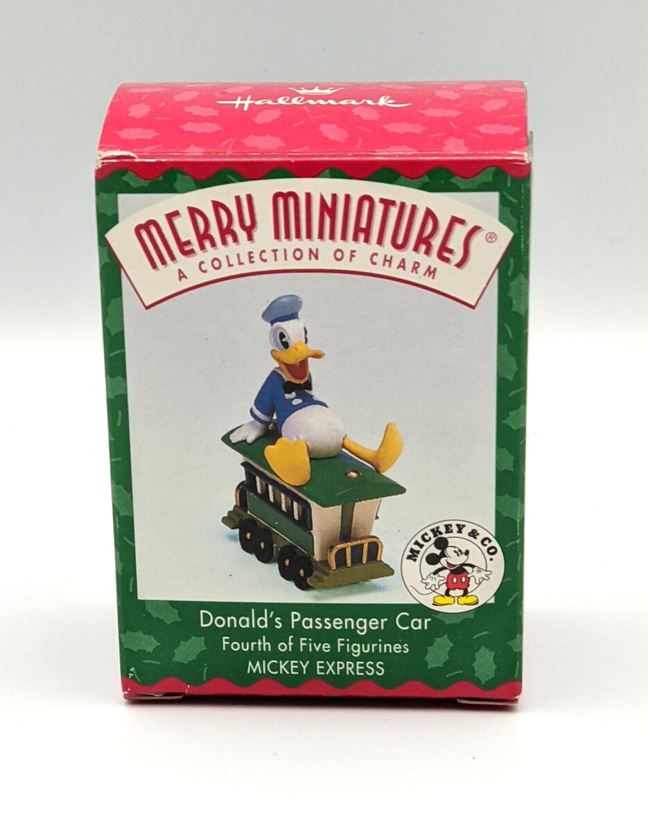 Disney 08513 Hallmark Mickey's Express Ornament Donald's Passenger Car