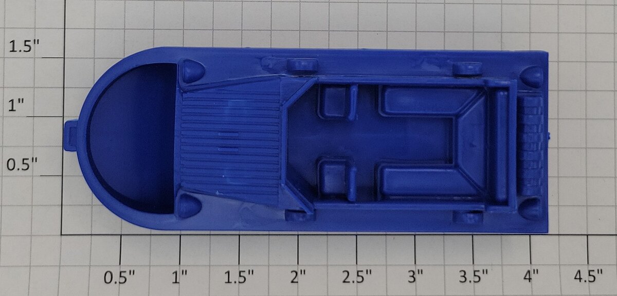 Marx MX- MVADB Blue Plastic Marx Military Vehicle Searchlight Truck