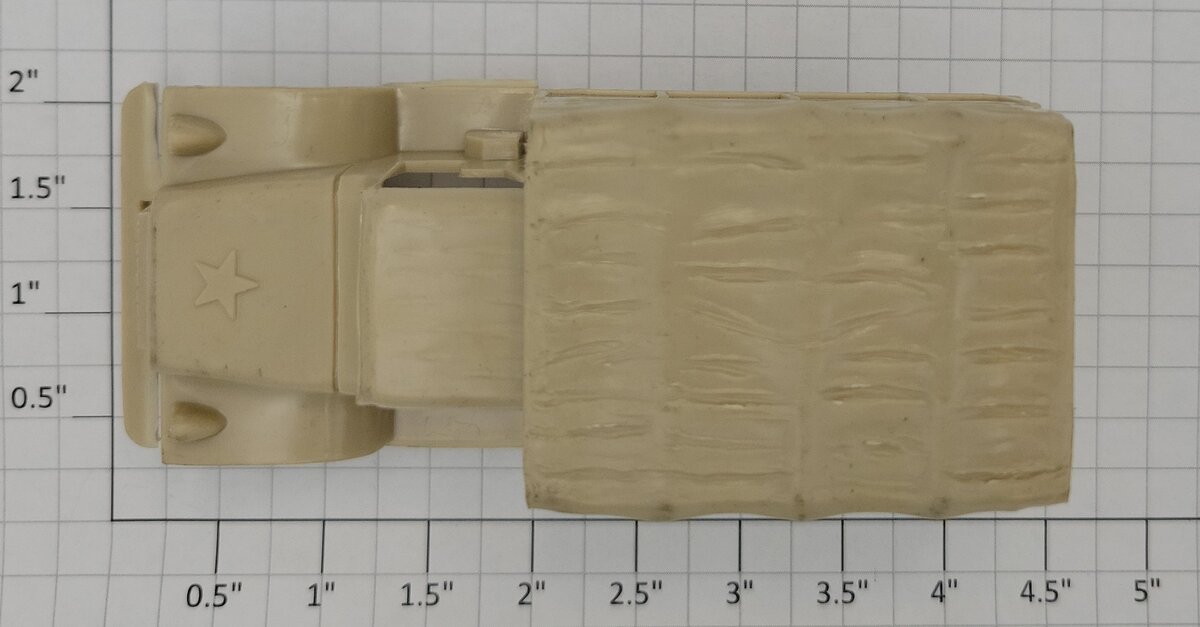 Marx MX- MVAT Light Brown Plastic Marx Military Vehicle Army Truck