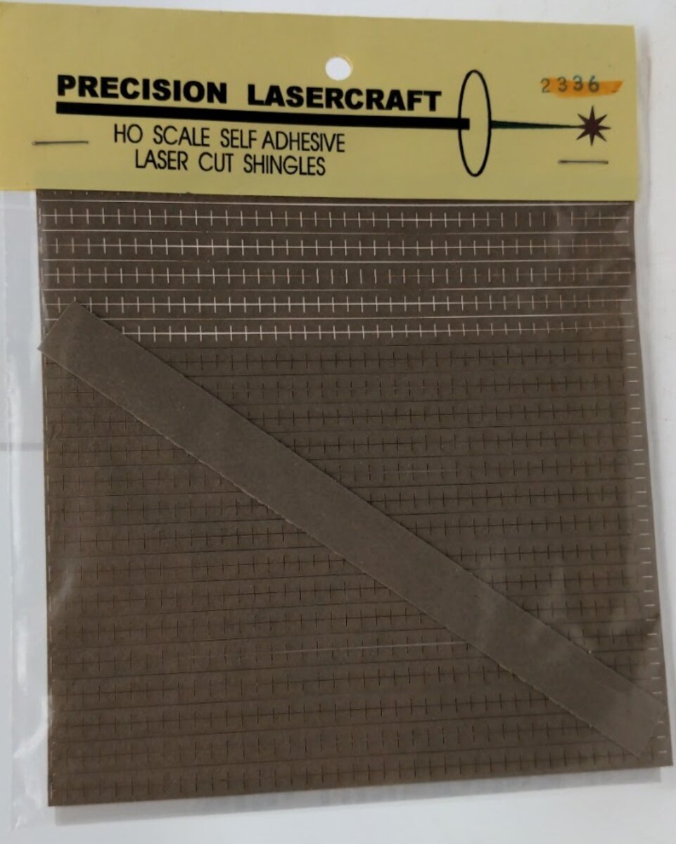 Precision Lasercraft 2336 HO Scale Beige Laser Cut Shingles Self Adhesive