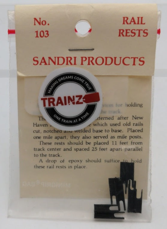 Acme 103 HO Scale By Sandri Products Rail Rests (Pack of 4)