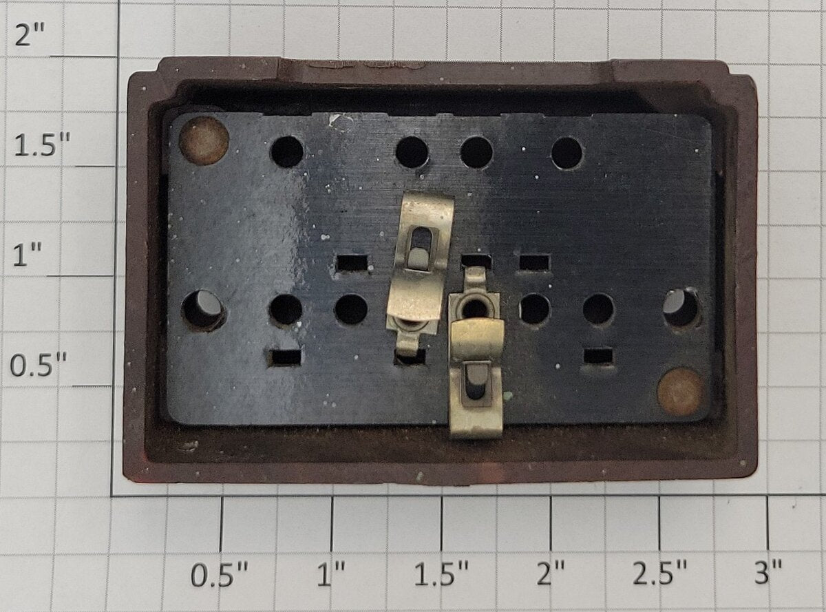 American Flyer XA10961-H S Scale Brown Swirl Mail Pickup Control Button