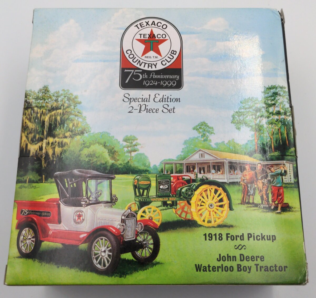Ertl 19680 Special Edition 1918 Ford Pickup & John Deere Waterloo Boy Tractor