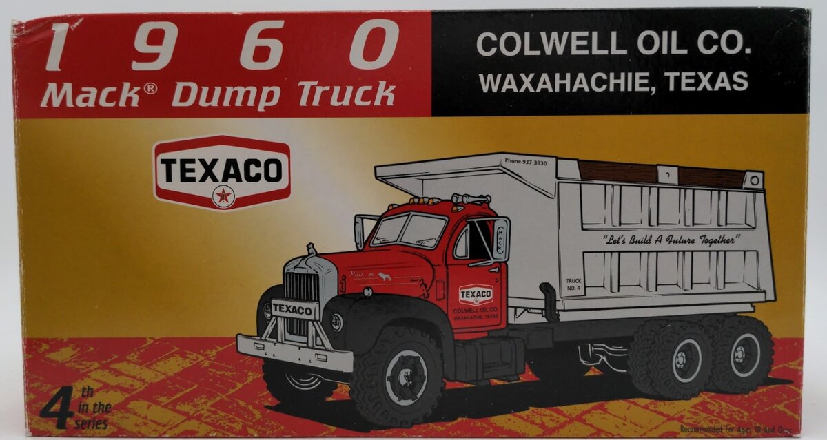 First Gear 18-2209 1:34 Texaco 1960 Mack Dump Truck Colwell Oil Co. Die Cast