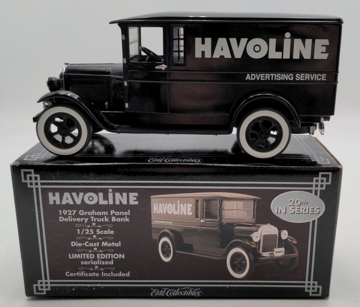 Ertl 21320P 1/25 Scale Havoline 1927 Graham Panel Delivery Truck Bank