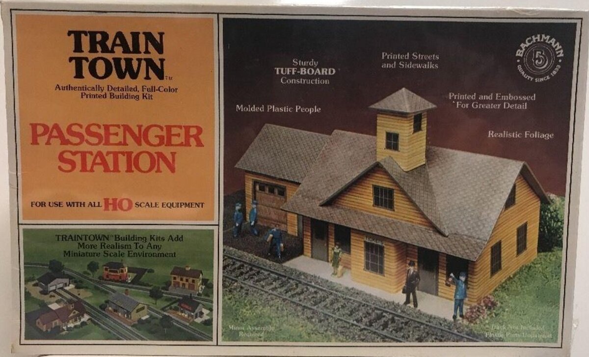 Bachmann 47-1506 HO Scale Train Town Passenger Station Building Kit