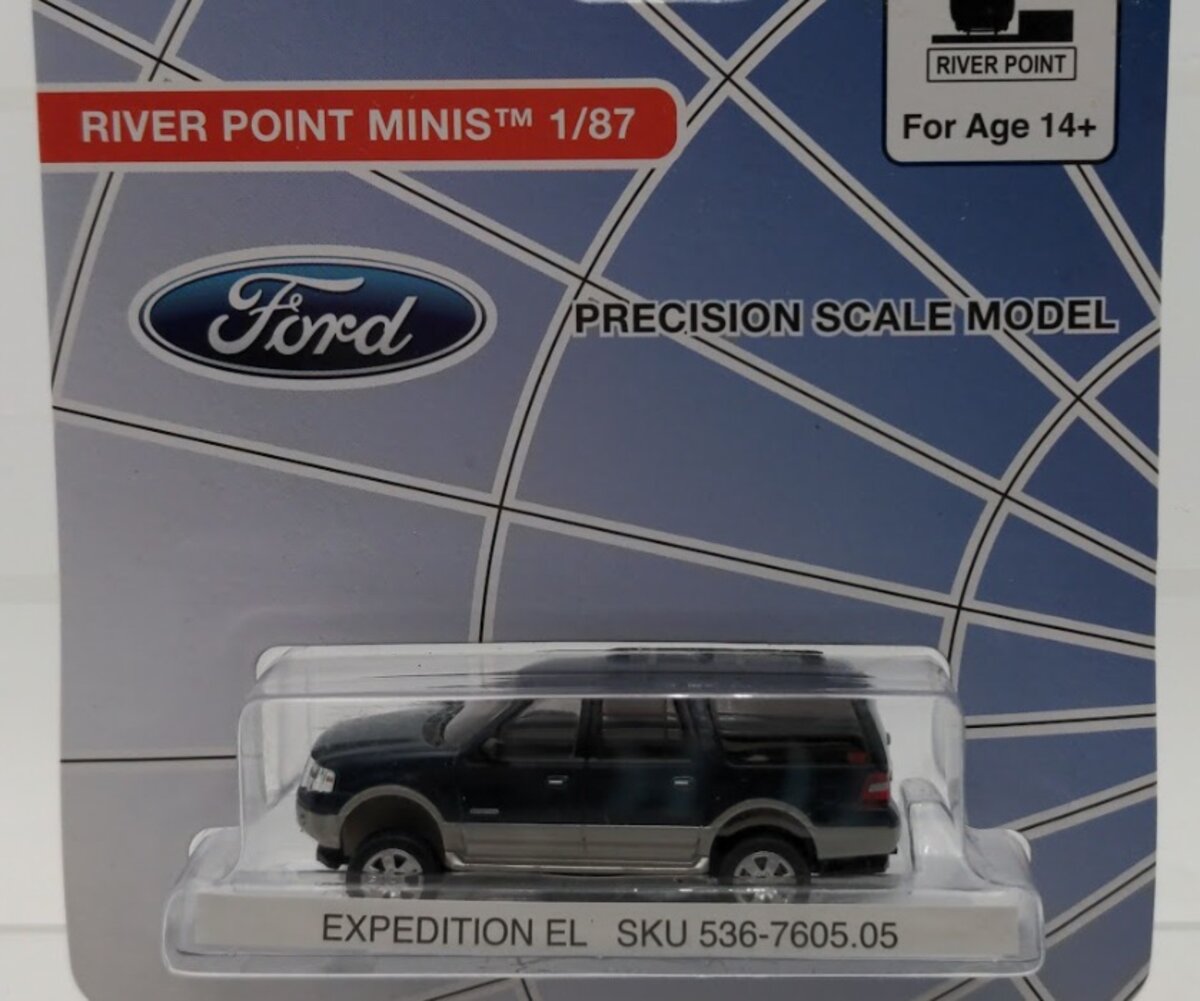 River Point Station 536-7605.05 1/87 Scale Minis Blue & Silver Ford Expedition
