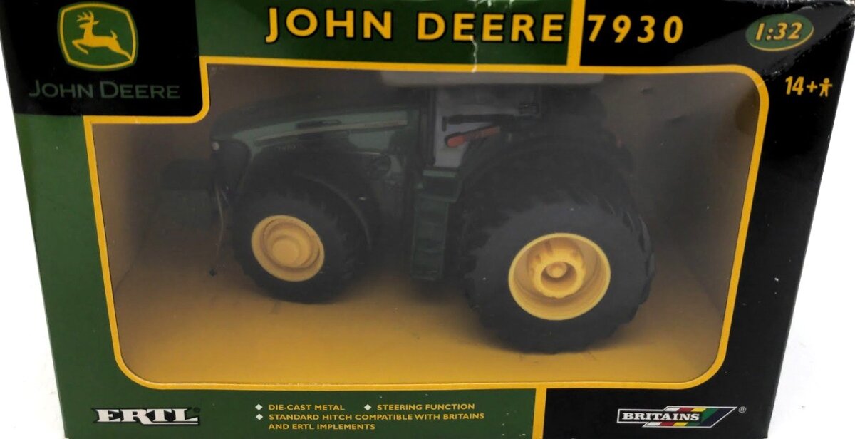 Ertl 15857 1:32 Scale John Deere 7930 4 WD Tractor Dual Britains Diecast Metal