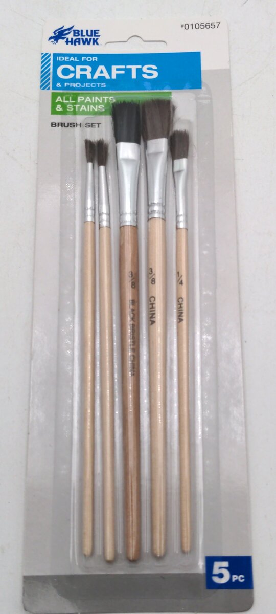 Blue Hawk 0105657 All Paints & Stains Brush Set (Pack of 5)