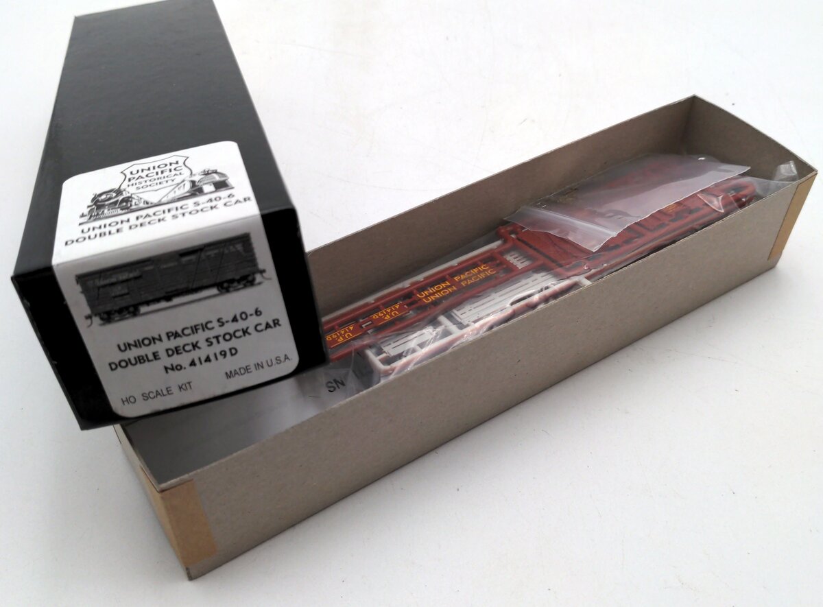 Union Pacific Historical Society 41419D HO S-40-6 Double Deck Stock Car Kit