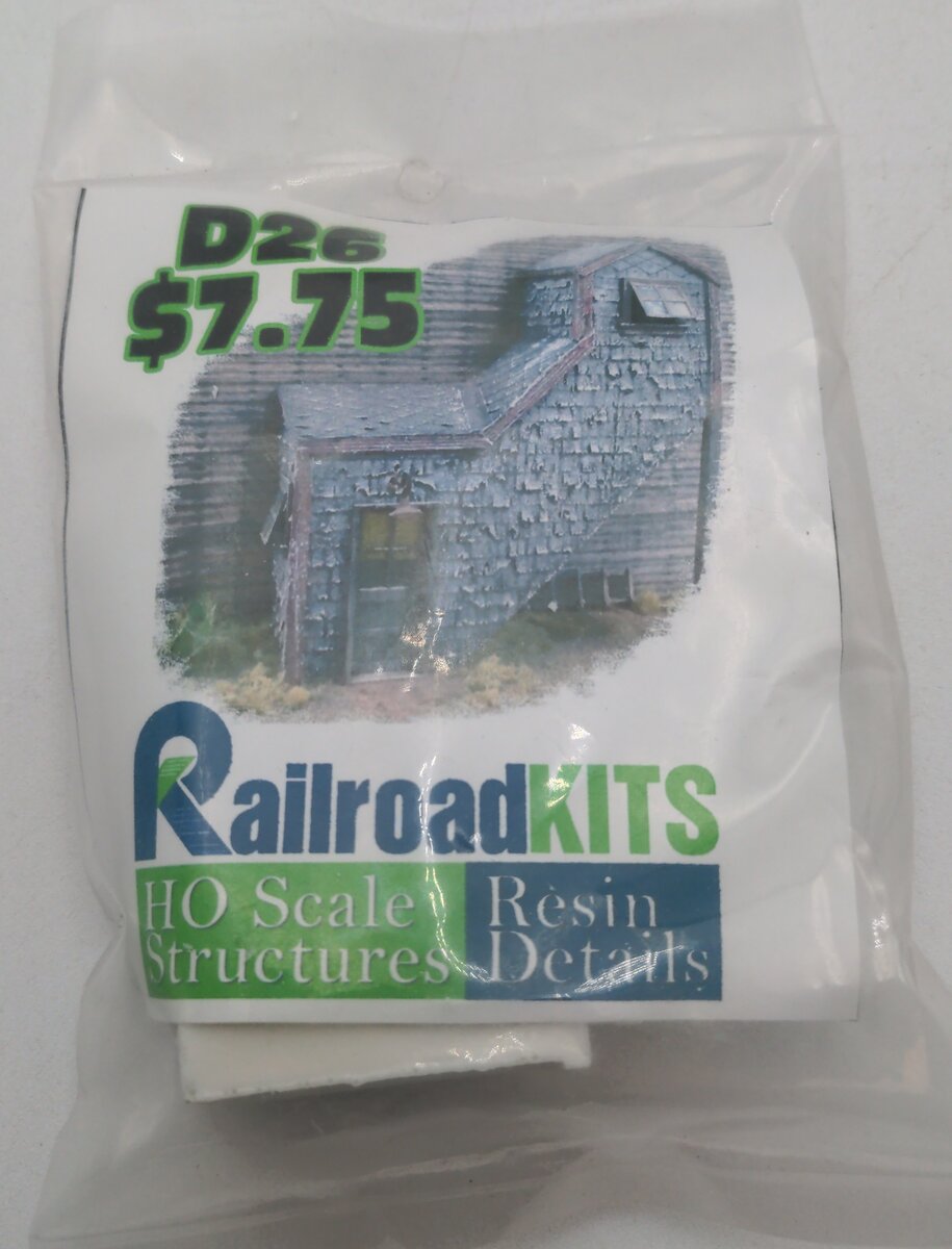 Railroad Kits D26 HO Scale Enclosed External Staircase Building Kit Accessory