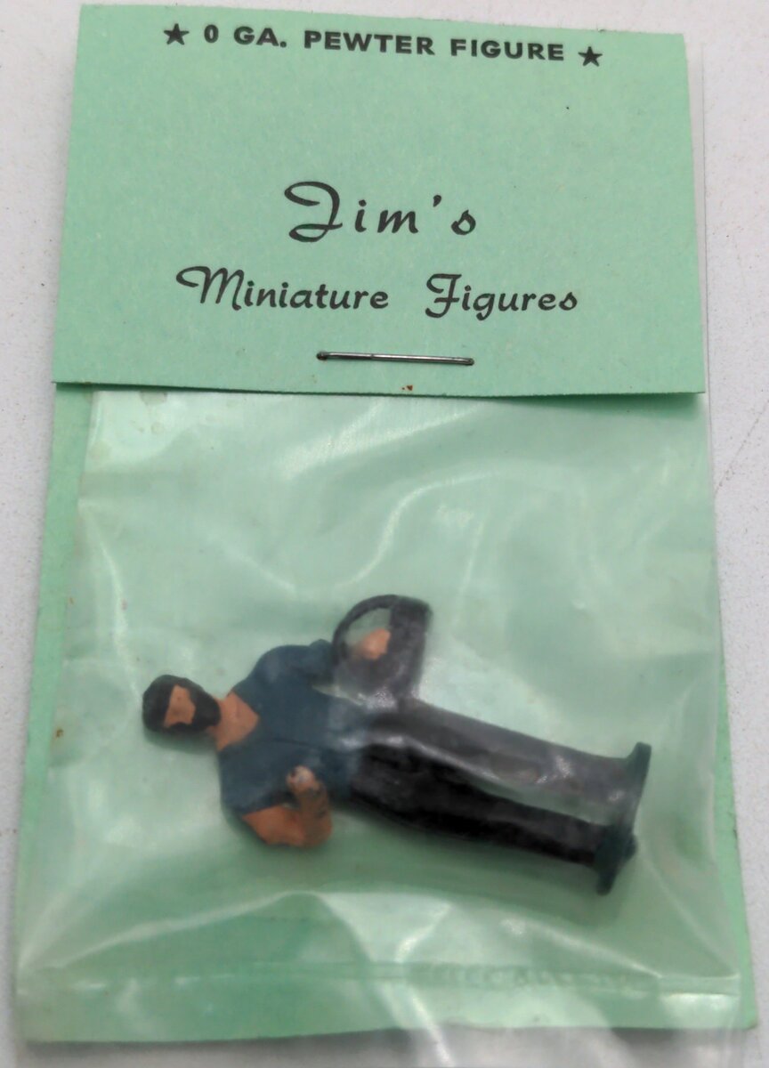 Jim's O Scale Pewter Man with Basket