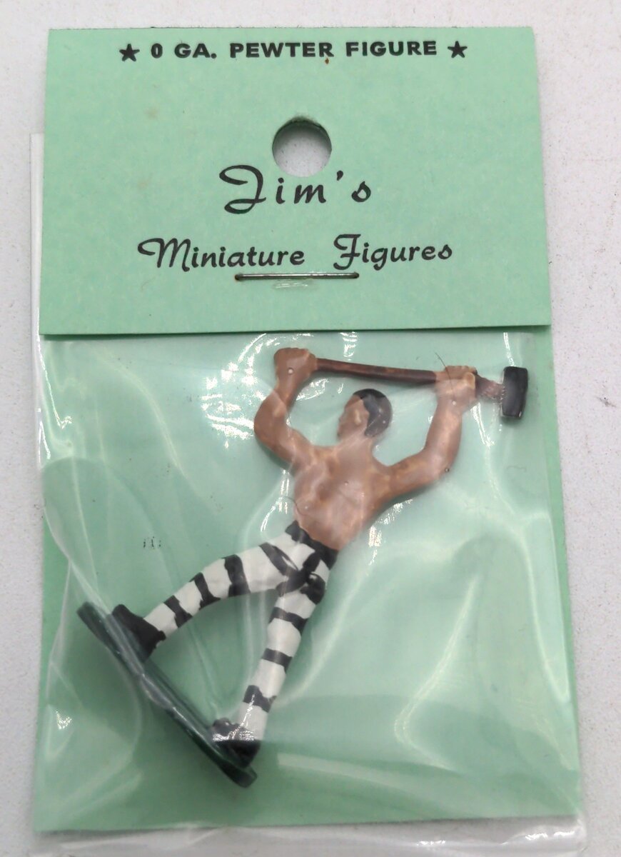 Jim's O Scale Pewter Figure Prisoner With Sledgehammer