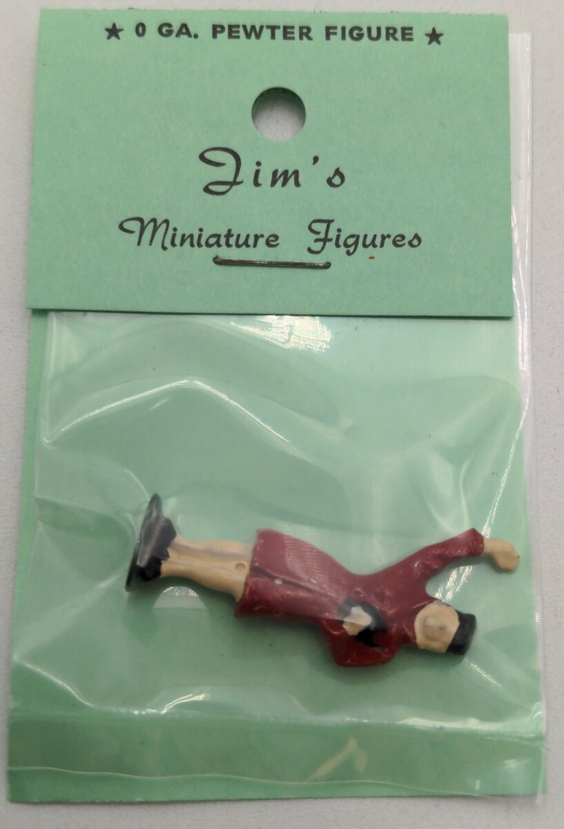 Jim's O Scale Pewter Figure Woman Waving