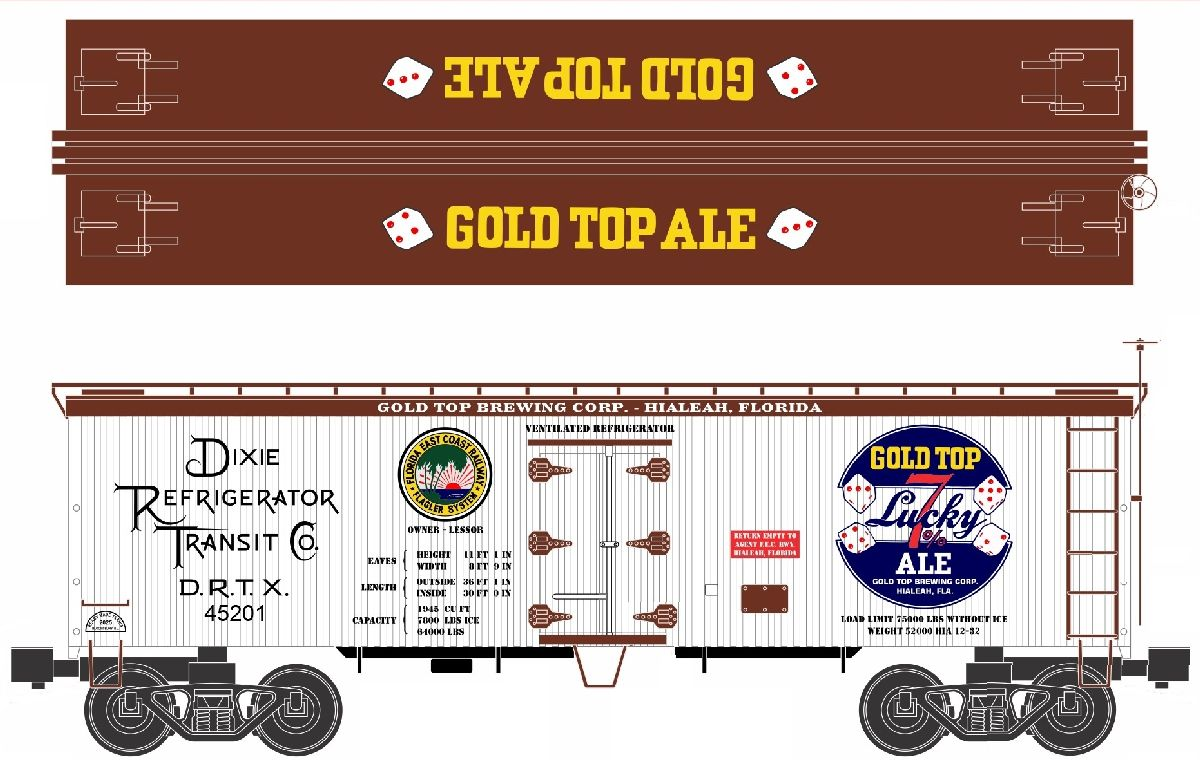 RMT 86199-178 O Gold Top Beer Woodside Reefer