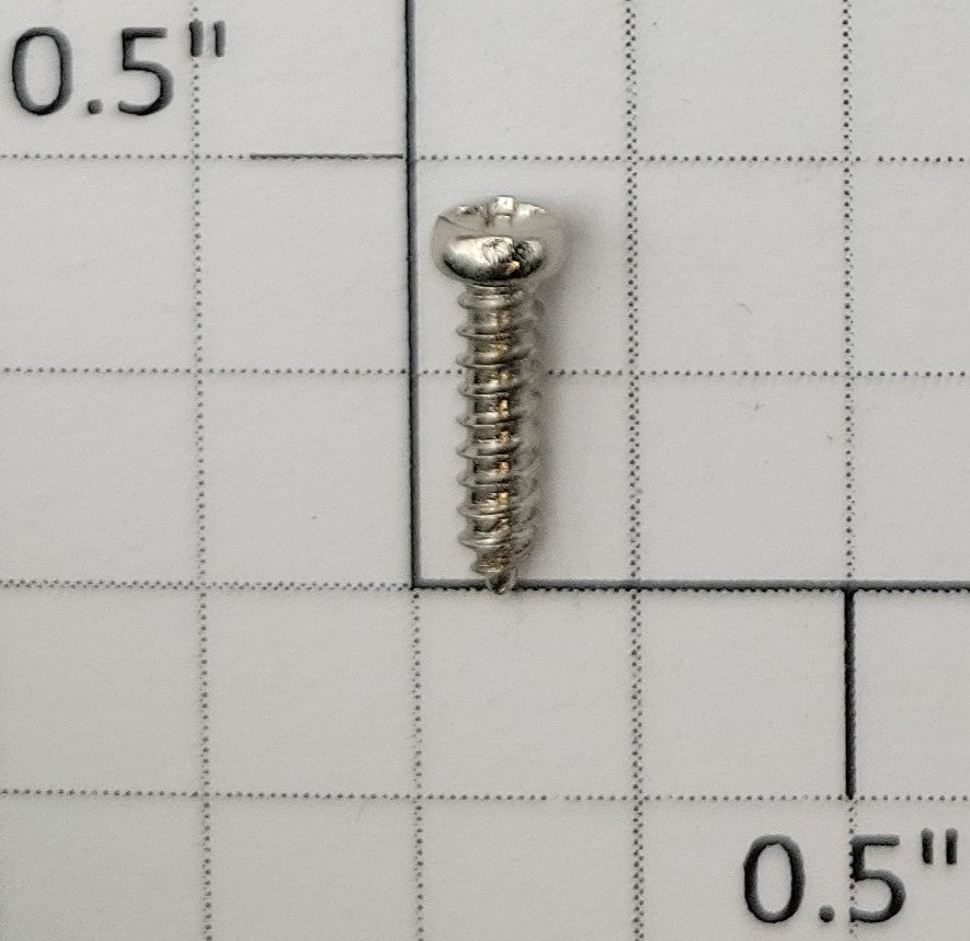 S-Helper 001-25100 #4 x 7/16" Nickel Plated Phillips Self Tapping Screw