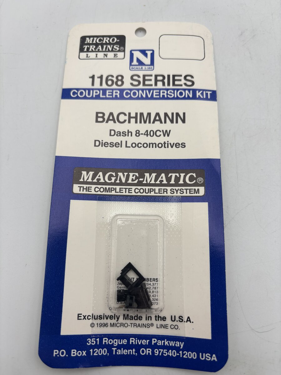 Micro-Trains 1168 N Bachmann Dash 8-40CW Diesel Locomotives Coupler Conversion