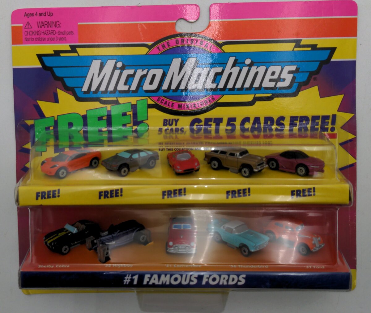 Micro Machines 65100 #1 Famous Ford Set