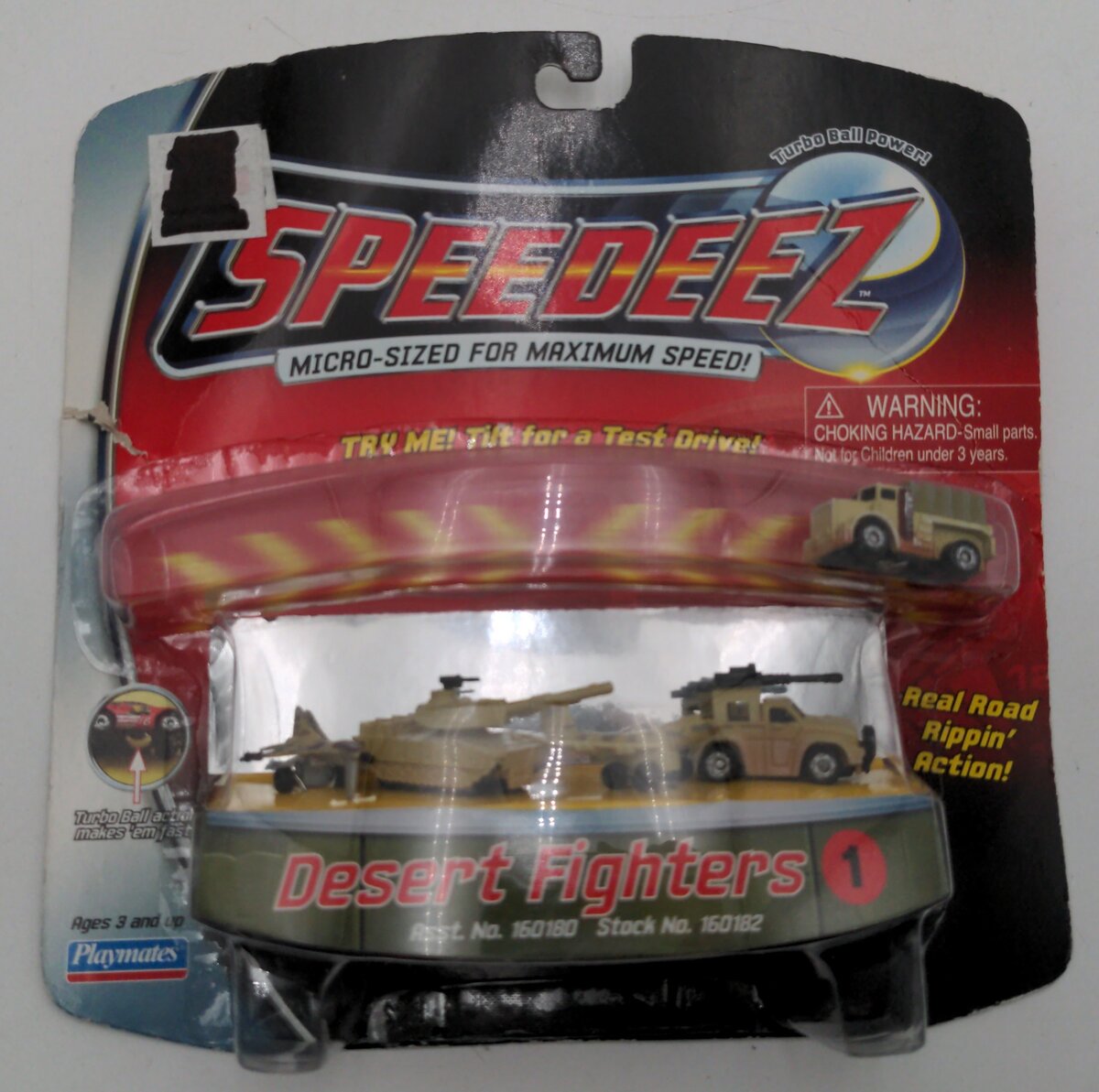 Playmates 160182 Speedeez Desert Fighters w/ Turbo Ball Action