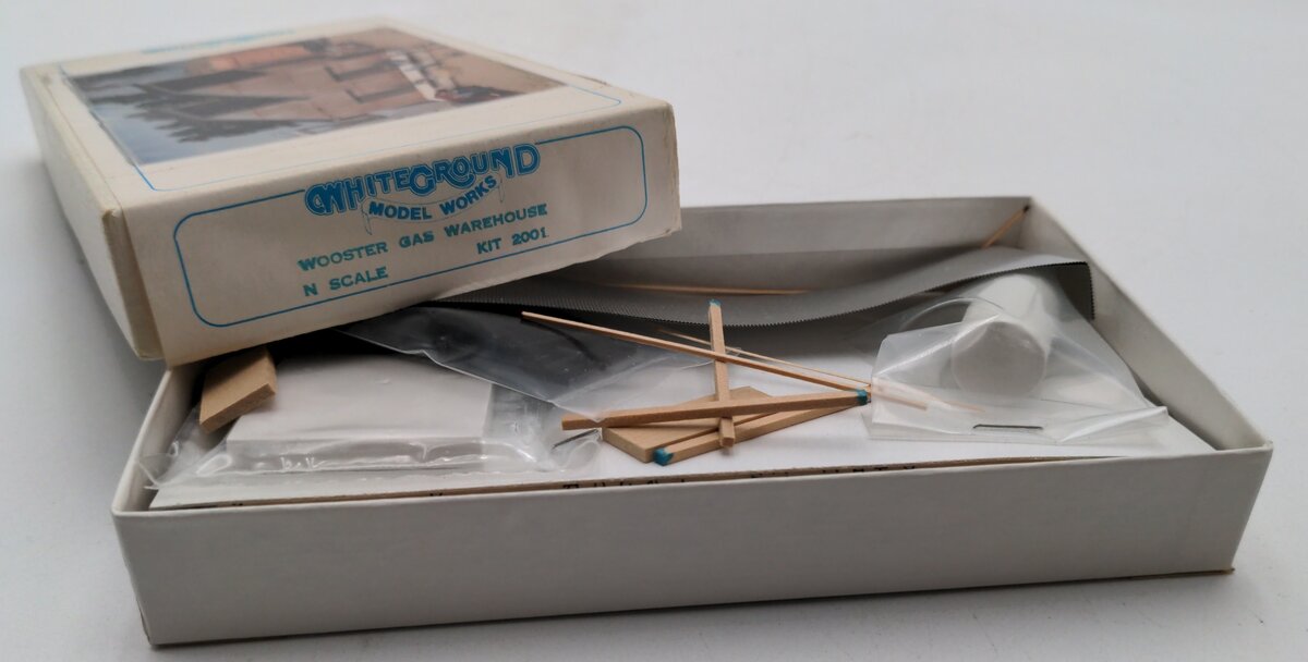Whiteground Modelworks 2001 N Scale Wooster Gas Warehouse Kit