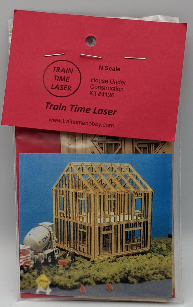 Train Time Models 4126 N House Under Construction Building Kit