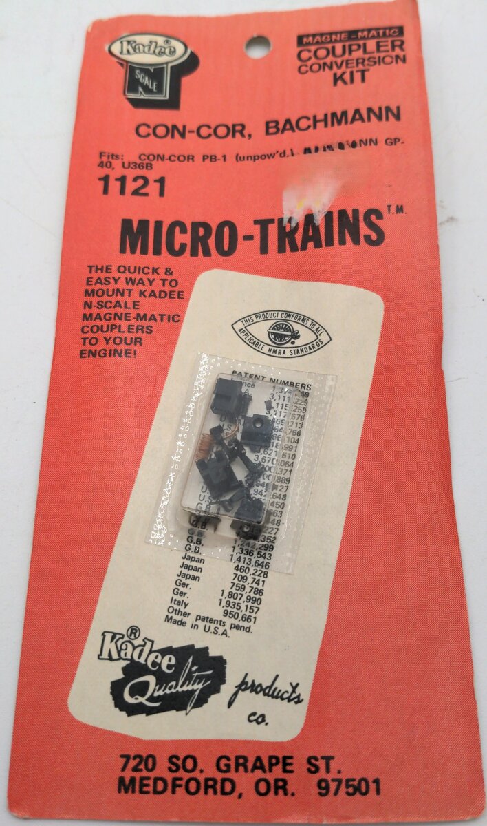 Micro-Trains 1121 N Scale Coupler Conversion Kit