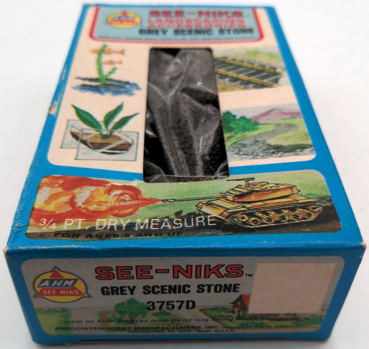 AHM 3757D HO Scale See-Niks Landscaping Accessories Grey Scenic Stone