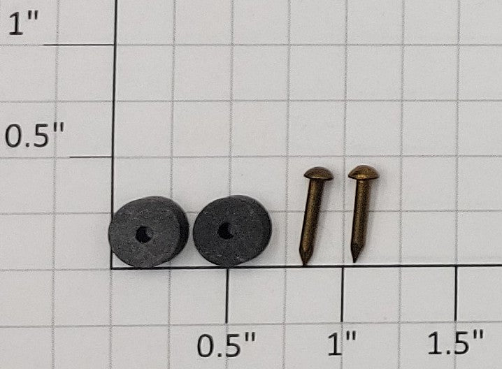 Lionel V-45-1 O Gauge Transformer Carbon Roller with Brass Pin (Bag of 2)