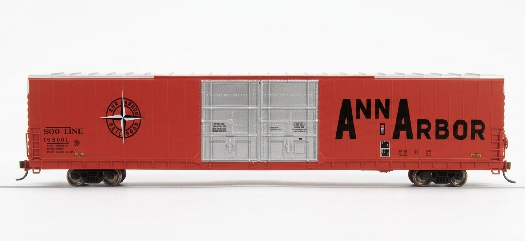Bluford Shops 86717 N Soo Line PS 86' Auto Parts Double-Door Boxcar RTR #169004
