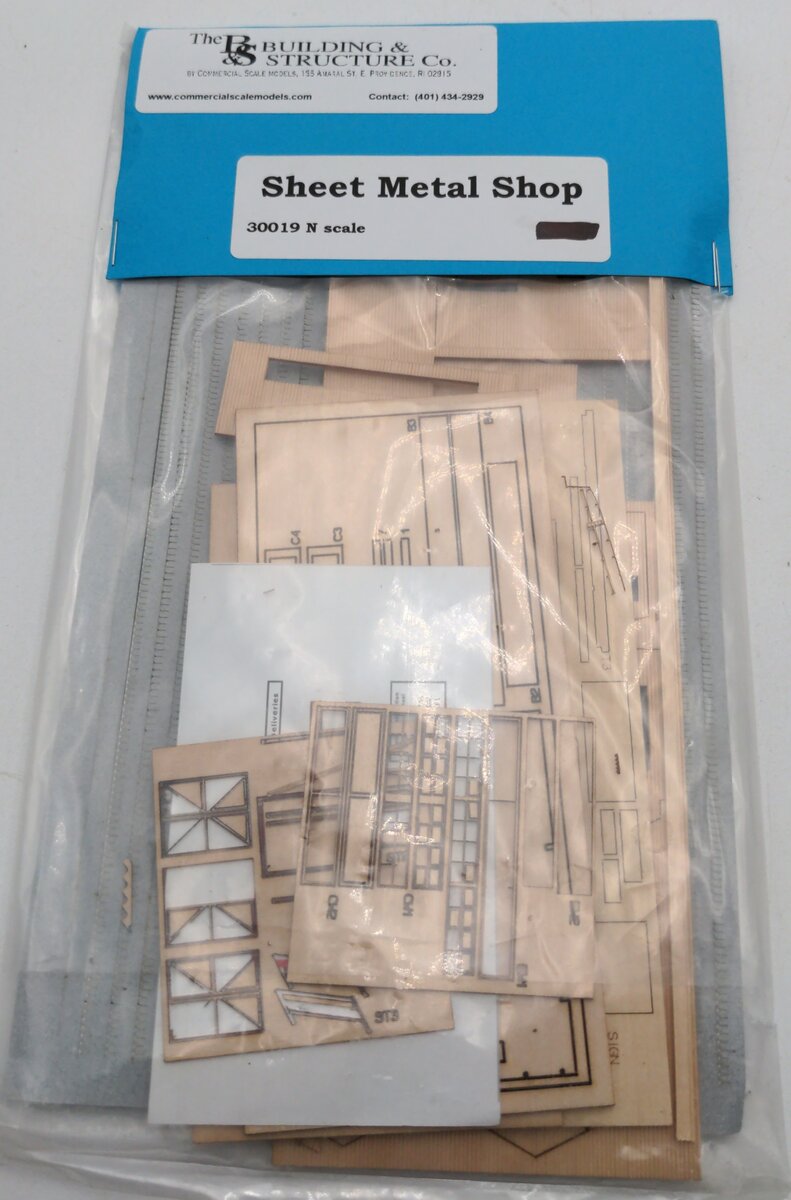 The Building & Structure 30019 N Scale Sheet Metal Shop Kit