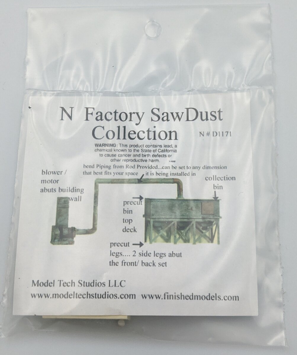 Model Tech Studios N Factory Sawdust Collection Building Kit