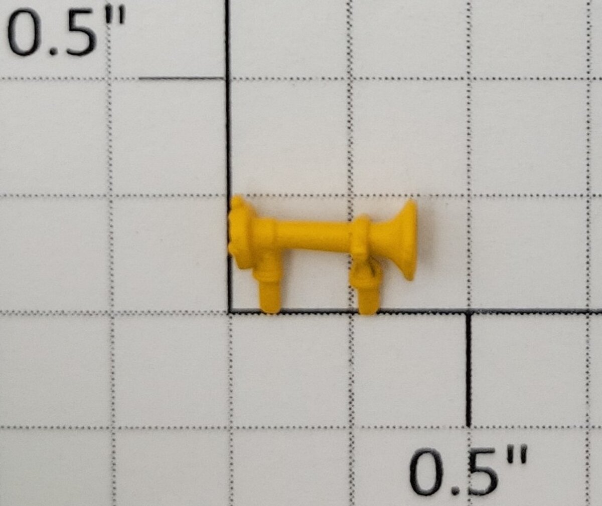 S-Helper 661-M009-UP F3 Diesel Locomotive Yellow Metal Horn