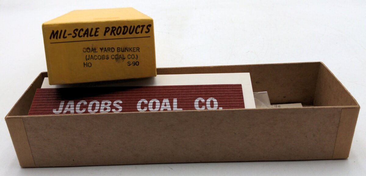 Mil-Scale S-90 HO Scale Coal Yard Bunkers (Jacob Coal Co.) Kit