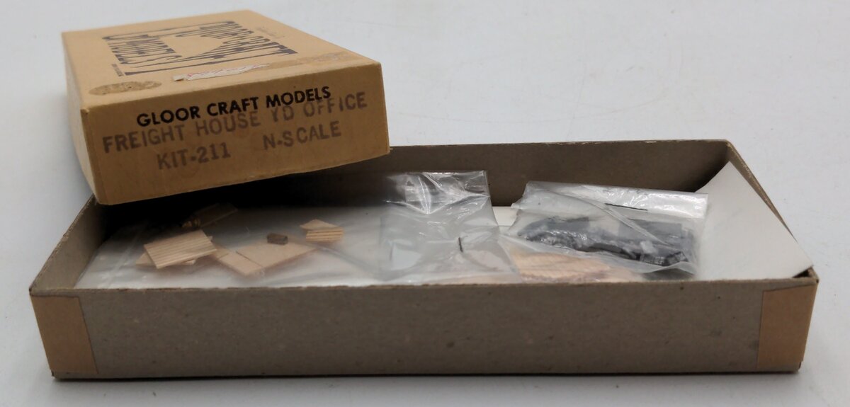 Gloor Craft 211 N Scale Freight House YD Office Kit
