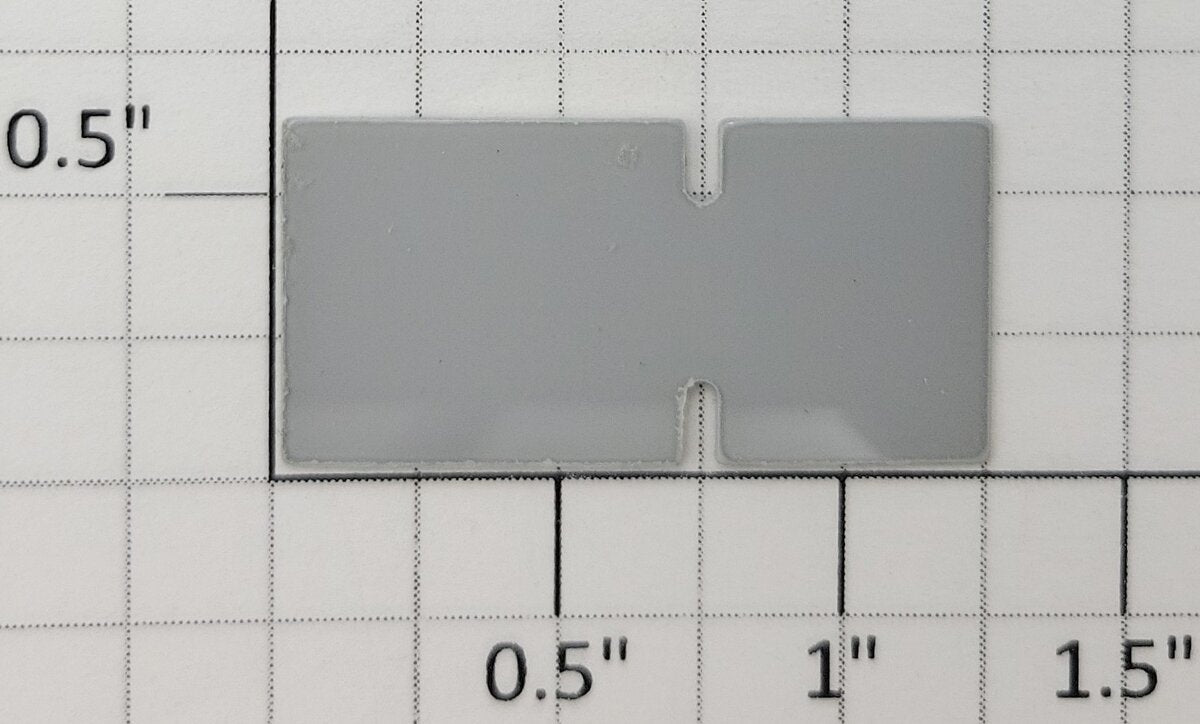 S-Helper 661-X026-PVC 1-1/4" A Unit Rear Opaque Grille Backing