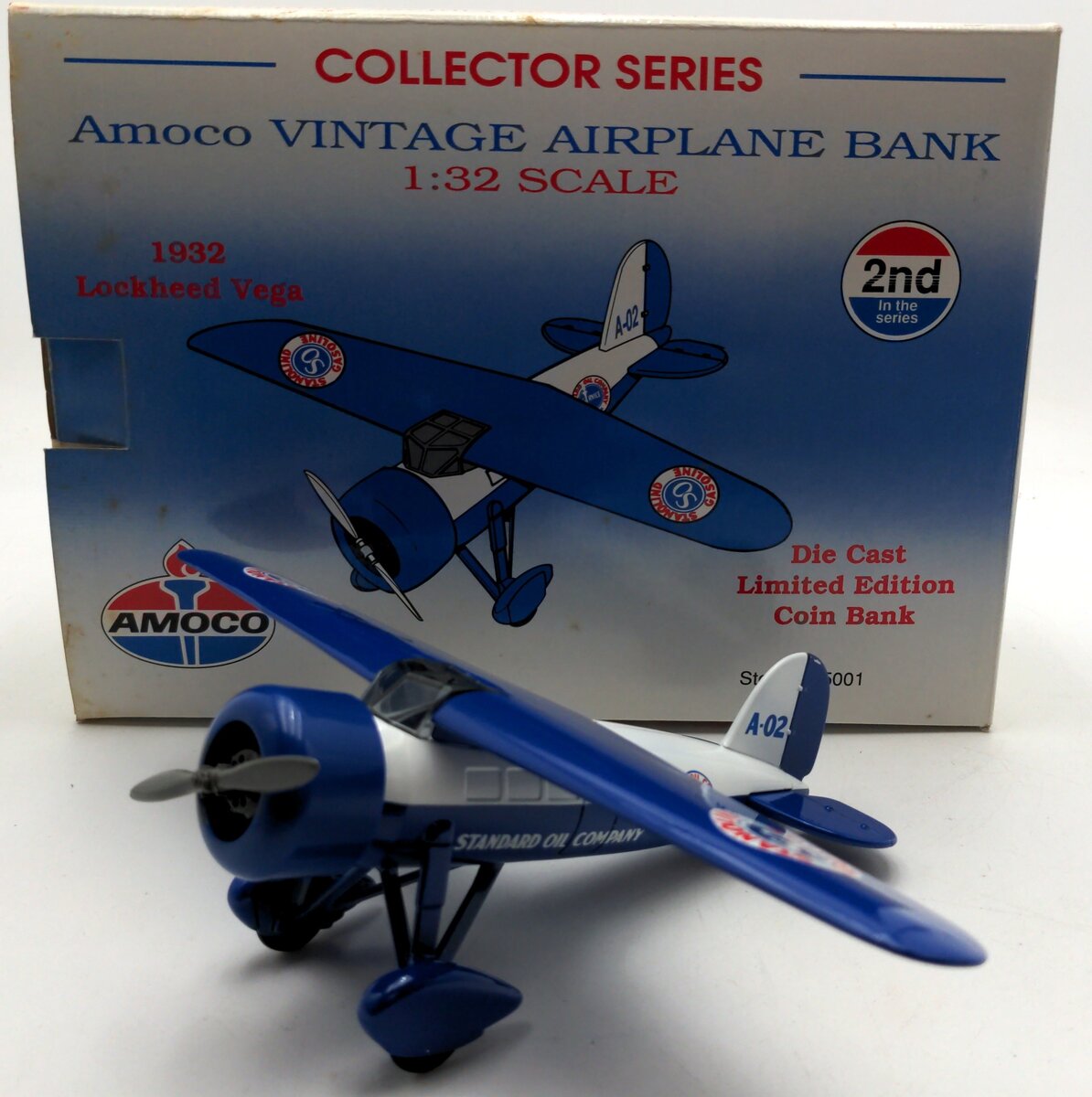 Amaco 35001 1:32 Scale 1932 Lockheed Vega Vintage Airplane Bank