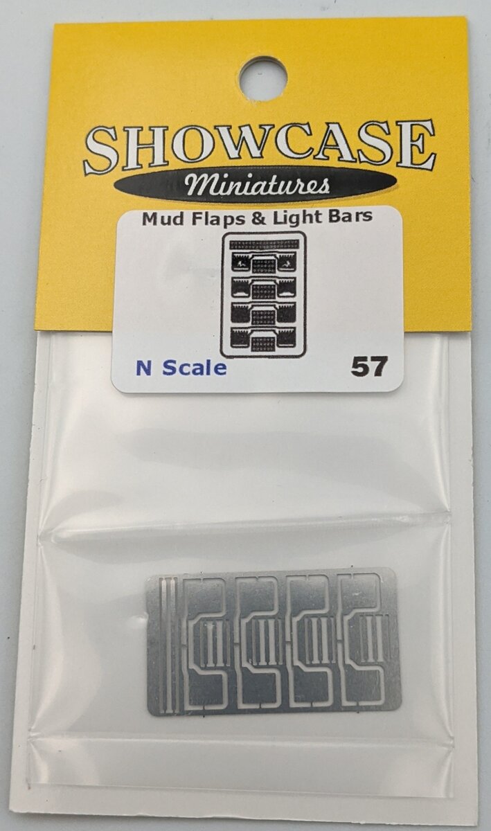 Showcase Miniatures 57 N Mud Flaps & Light Bars