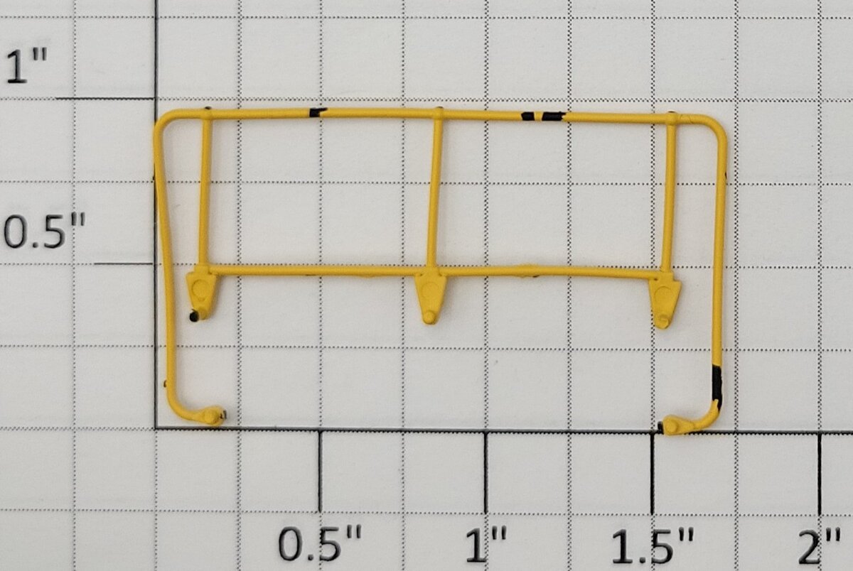 S-Helper 653-12-01-CNJY Switcher Standard Yellow End Railing