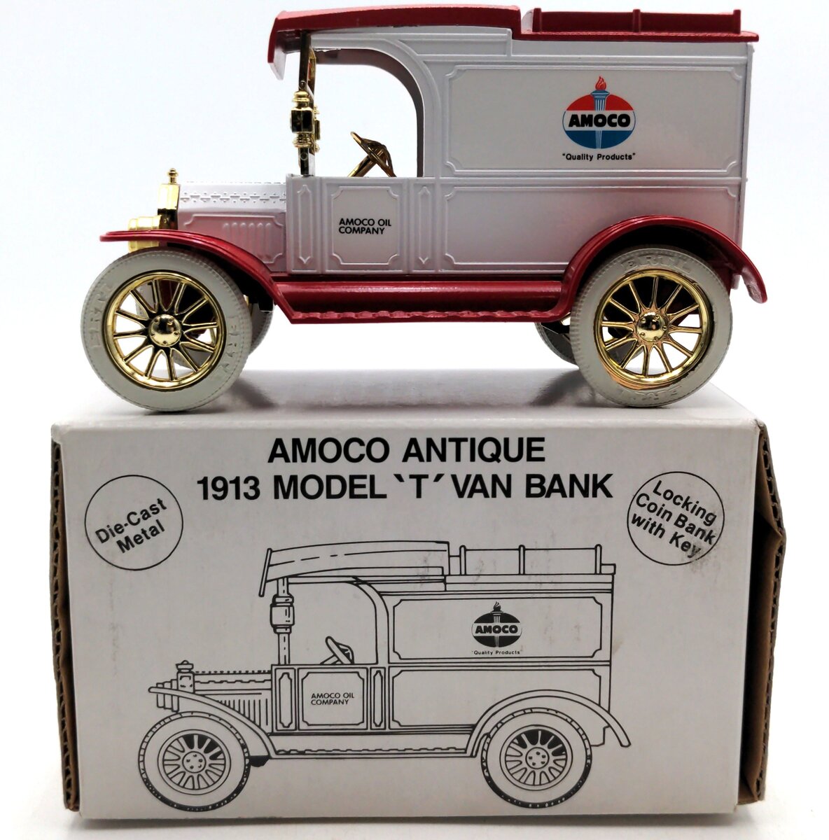 Ertl 27176 1913 Model T Van Locking Coin Bank