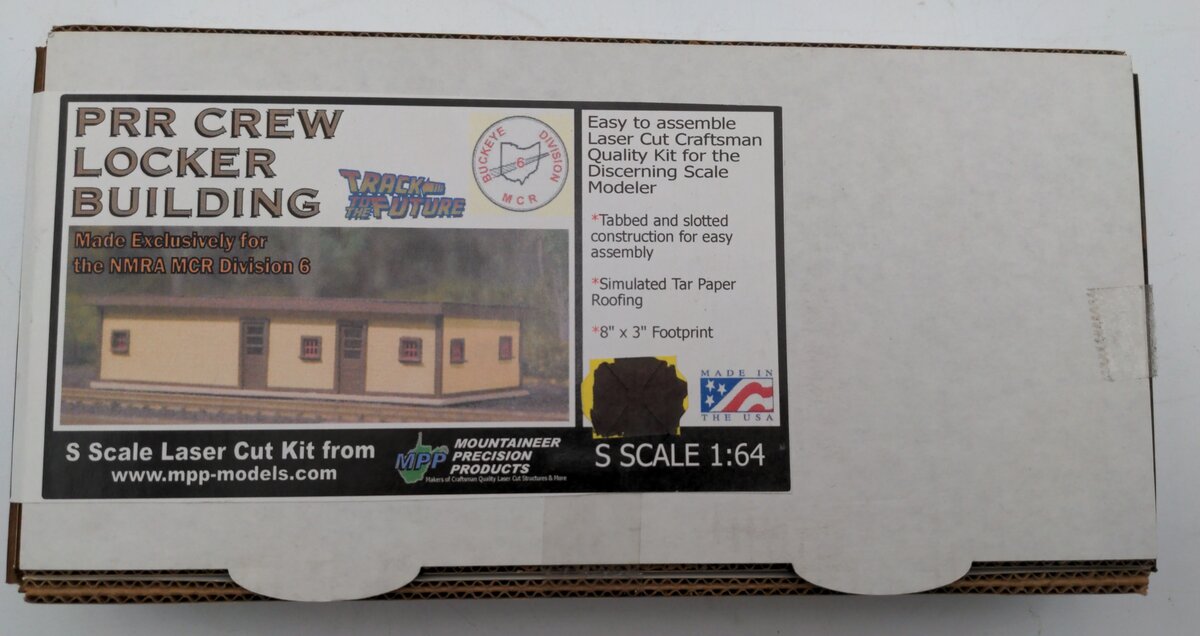 Mountaineer Precision Products S Scale PRR Crew Locker Building Kit