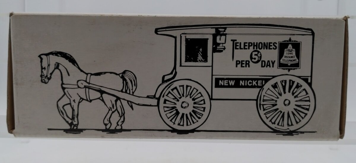 Ertl 9801 Horse Drawn Carriage "Telephones 5c Per Day" Logo Bank