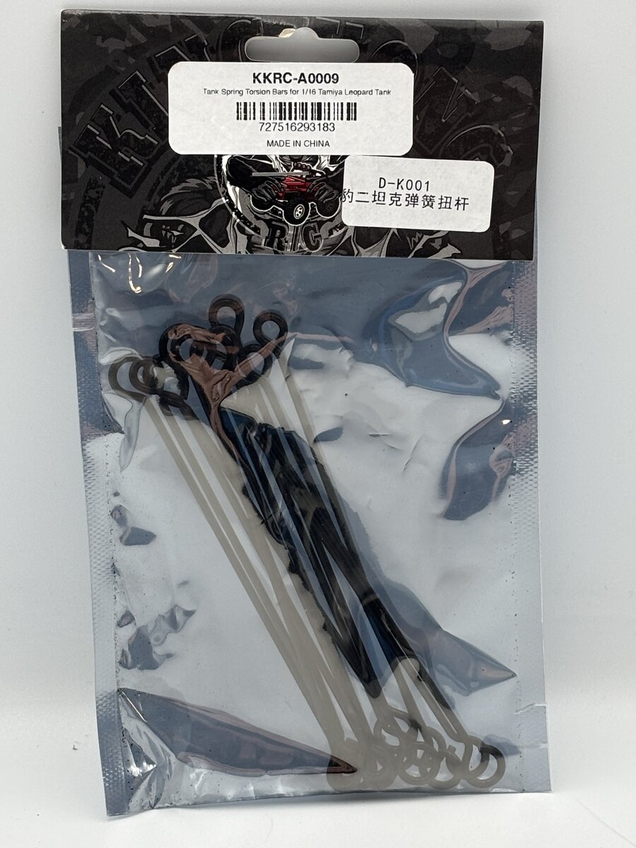 KKRC A0009 Tank Spring Torsion Bars For 1:16 Tamiya Leopard Tank