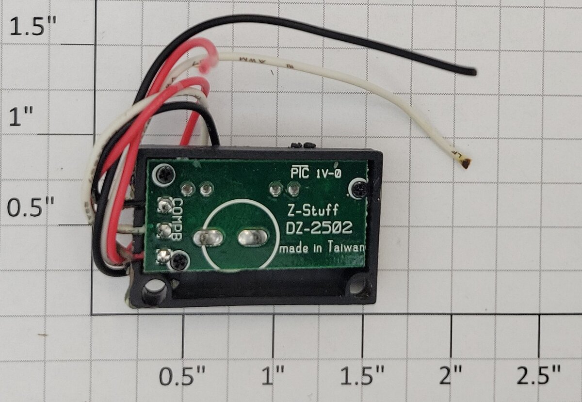Z-Stuff DZ-2502-1 Push Button with Red and Green LED's with Top Painted Brown