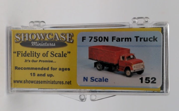 Showcase Miniatures 152 N Scale F 750 Farm Truck Unpainted Kit