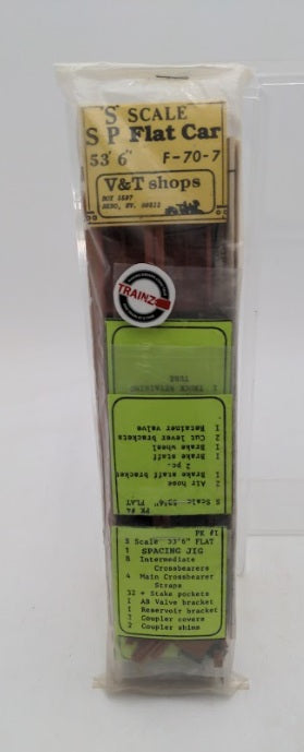 Acme F-70-7 S Scale By V&T Shops 53' 6"" Southern Pacific Flat Car Kit