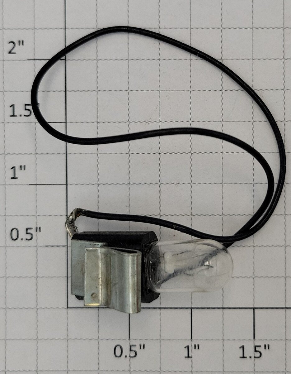 Leecraft 2300-1 Lamp Socket with Wire, Small Bracket and Bulb