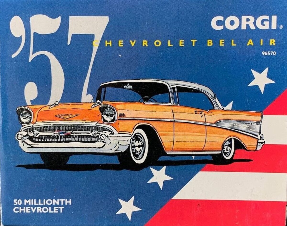 Corgi 96570 1:43 Scale 1957 Chevy Bel Air 50 Millionth Metallic Copper Assembled