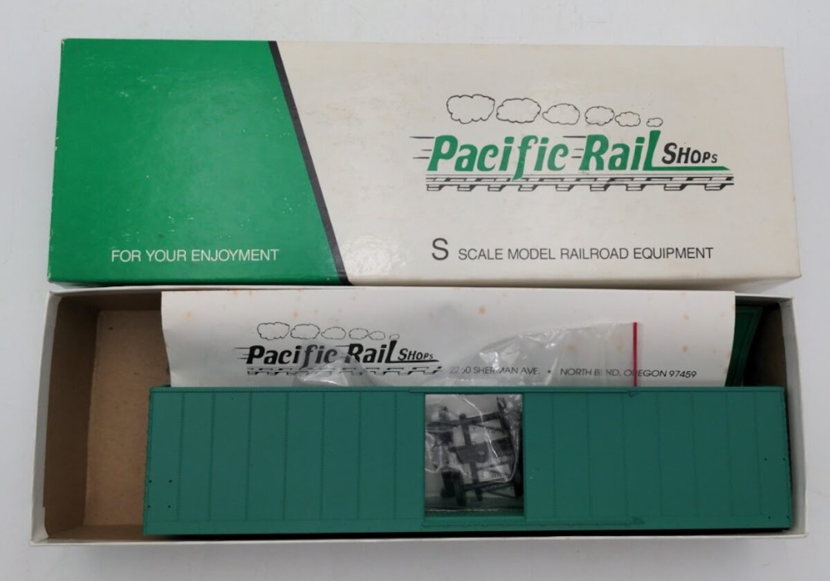 Pacific Rail S Scale Undecorated 50' Box Car Kit