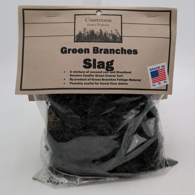 Coastmans Scenic Products Slag Green Branches Mixture of Coconut Coir & Woodland