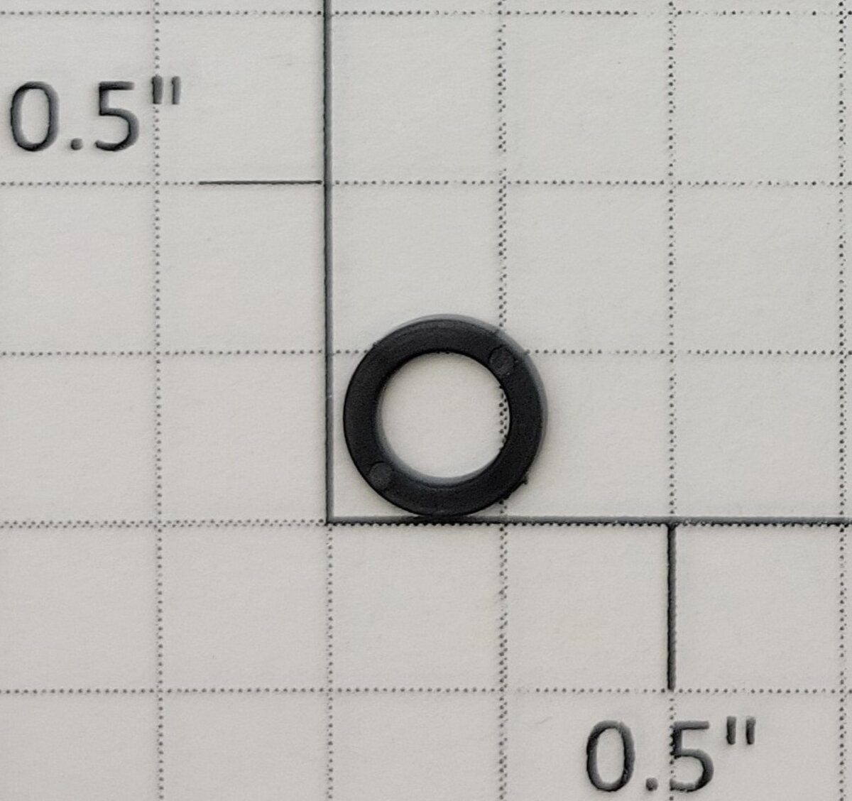 S-Helper 659-08-08 5/16" x 3/16" x 3/64" Black Plastic Washer Ring